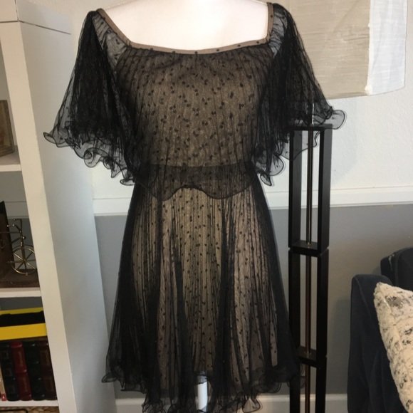 BCBGMaxAzria Dresses & Skirts - BCBG Max Azria Black Pleated Cocktail Dress